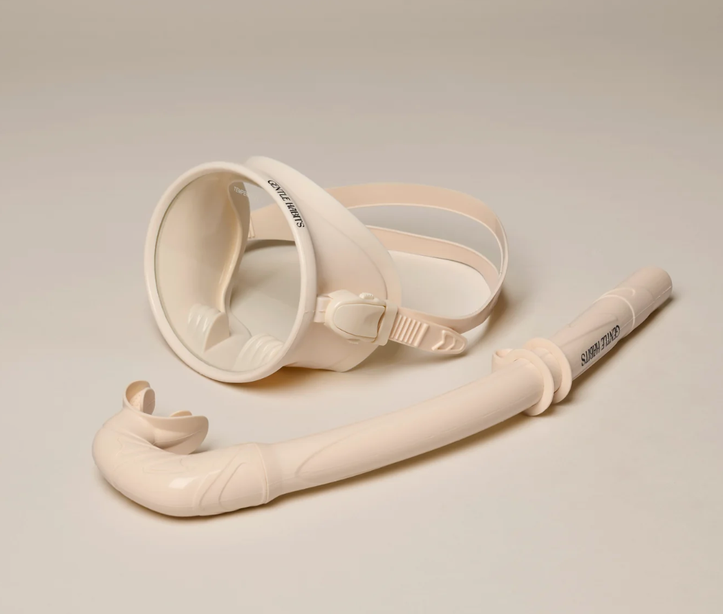 GENTLE HABITS Dive Mask & Snorkel Set - Cream